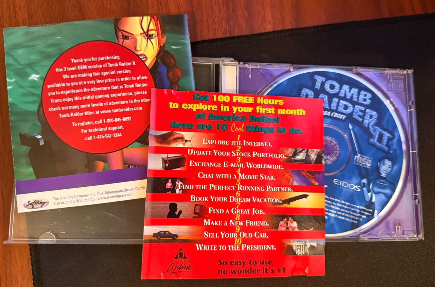 Vintage 1998 SoftKey Lara Croft Tom Raider II CD-ROM Win 95/98 Special Edition