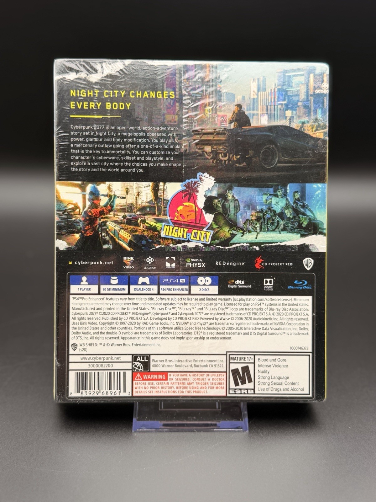 Cyberpunk 2077 PS4 Sony PlayStation 4 BRAND NEW / SEALED + Free PS5 Upgrade