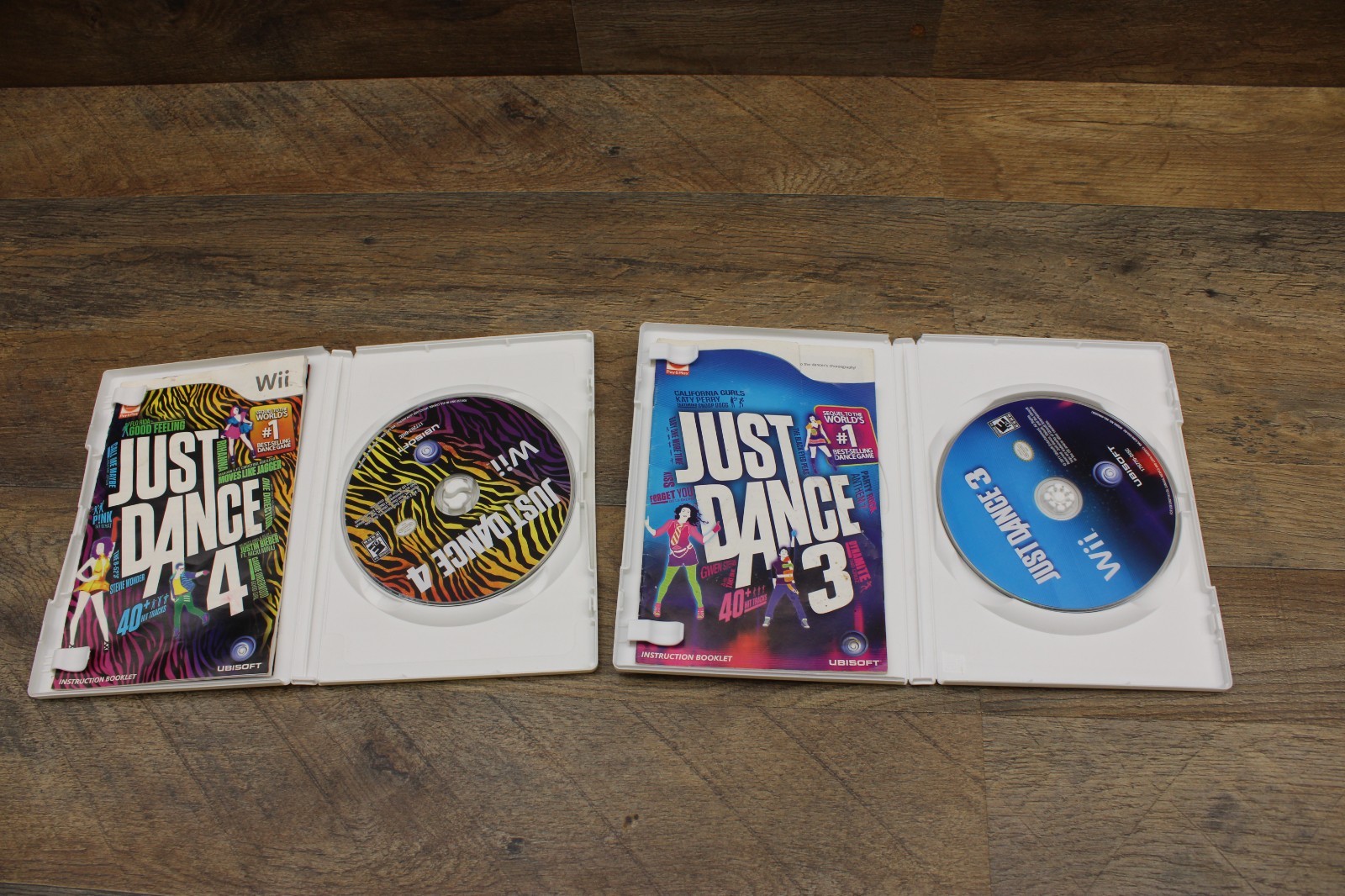 Nintendo Wii Just Dance 4 & Just Dance 3 Bundle | Complete Tested
