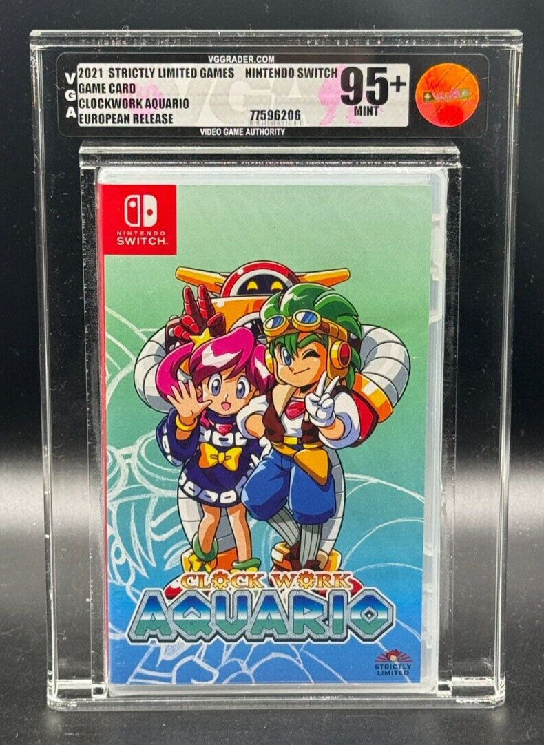 Clockwork Aquario Nintendo Switch PAL Release Sealed New VGA 95+ Graded