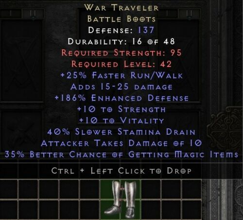 D2R LADDER S7 Softcore 💥 War Traveler WT Boots 💥 Diablo 2 Resurrected PC