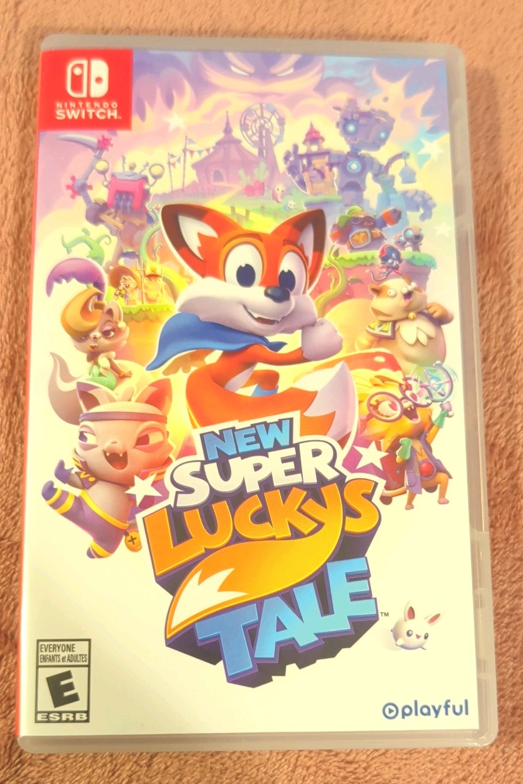 New Super Lucky’s Tale Nintendo Switch – Complete CIB Tested Working! 🦊✨