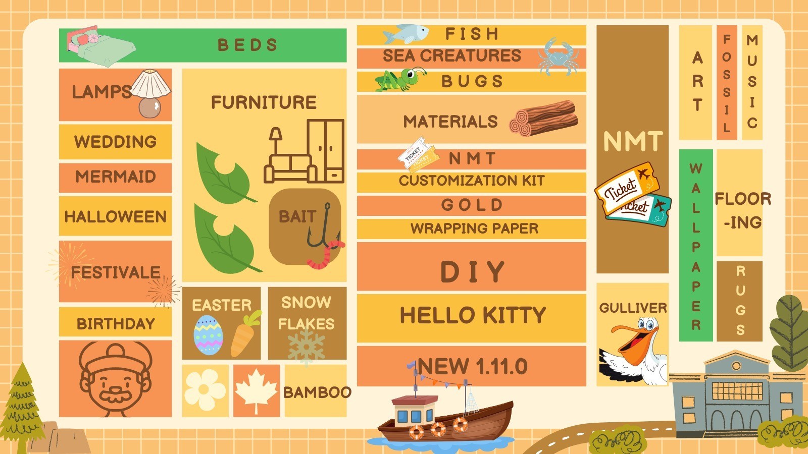 Animal crossing Nh Island Treasure Fast delivery !