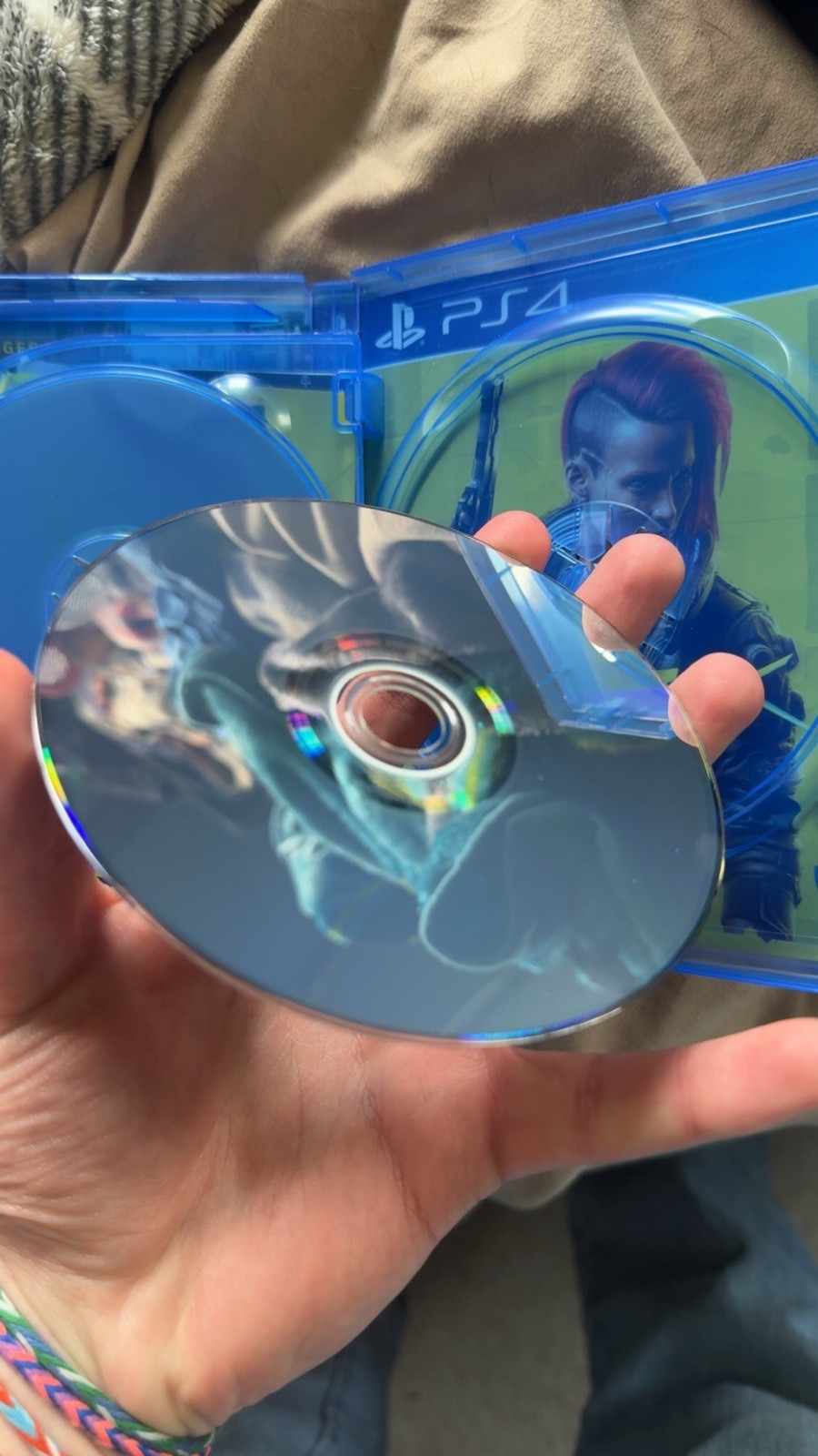 CD Projekt RED Cyberpunk 2077 PS4 Role Playing Game, 2 Discs, Manual