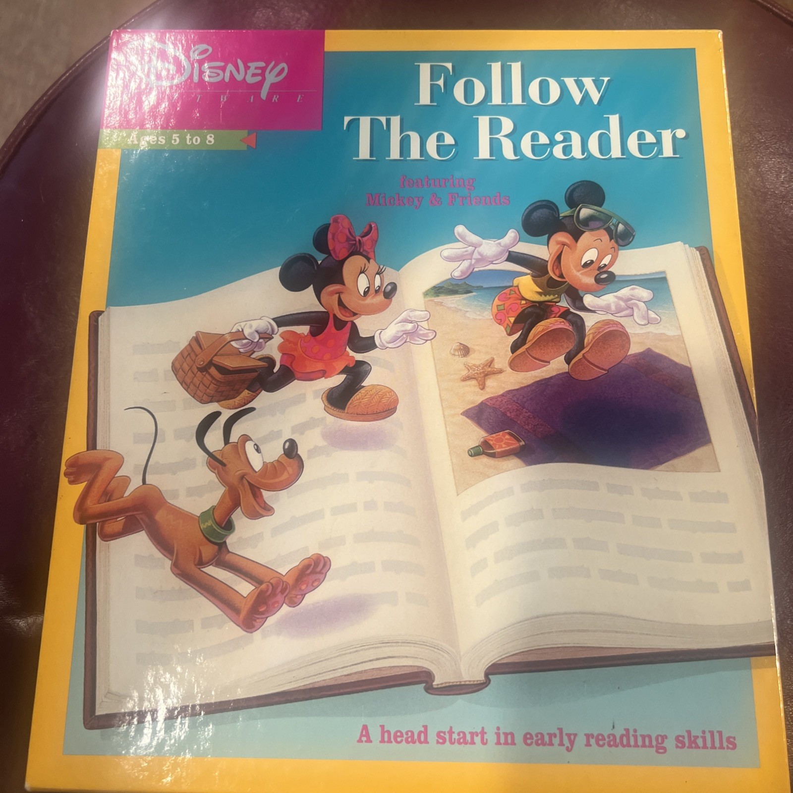 Vintage Disney Follow The Reader Software IBM/TANDY Version 3.5″ Floppy Disks