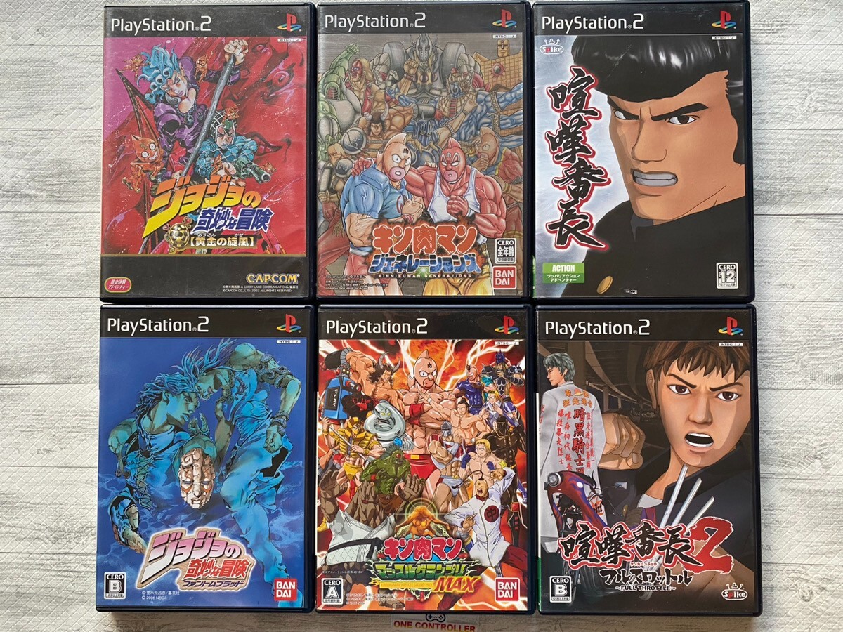 SONY PS2 JoJo’s Bizarre Adventure & Kinnikuman & Kenka Banchou 1 2 from Japan