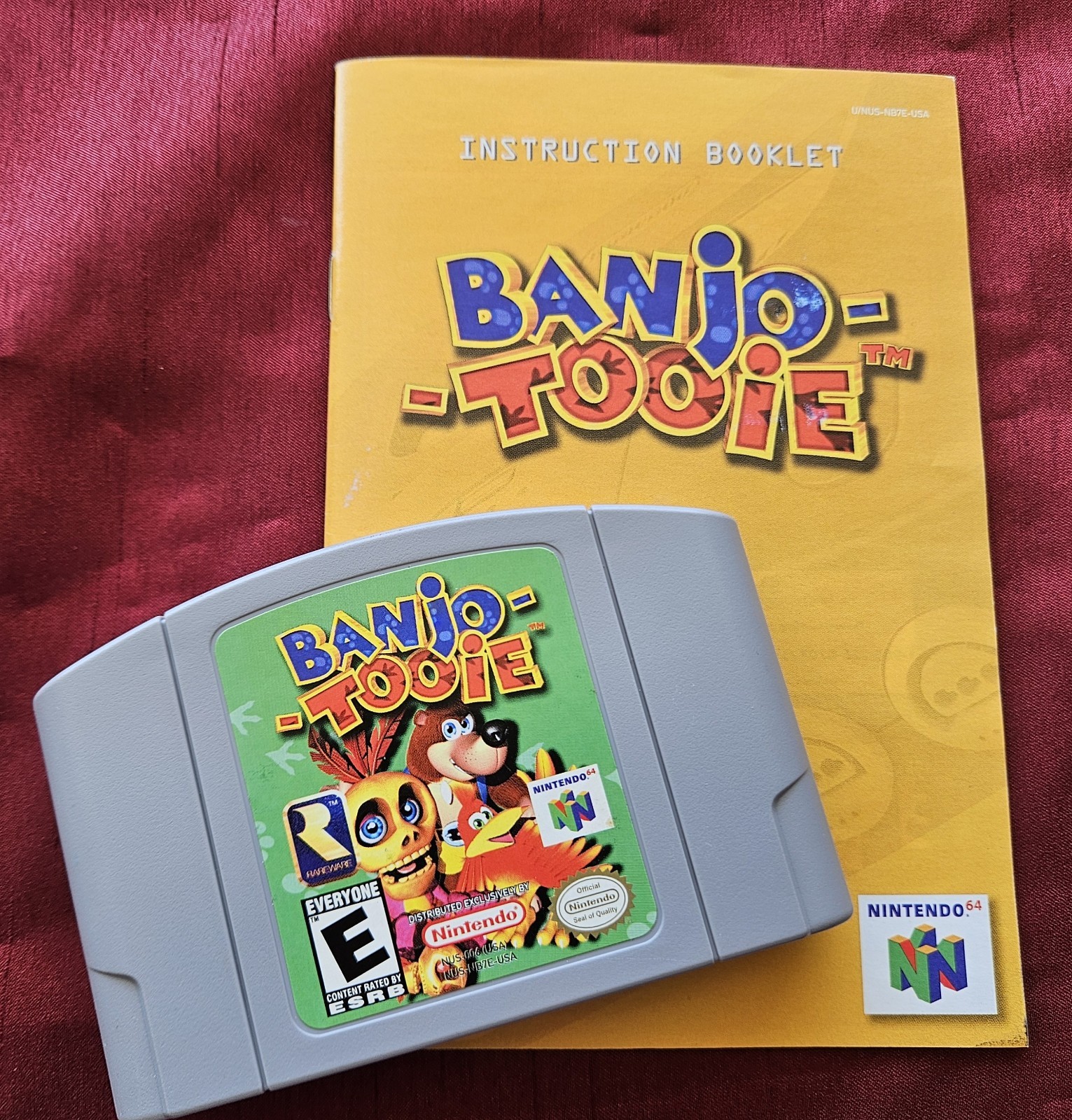 Banjo-Tooie Nintendo 64 N64 Video Game Cartridge Guide Rareware 1995 Collectible