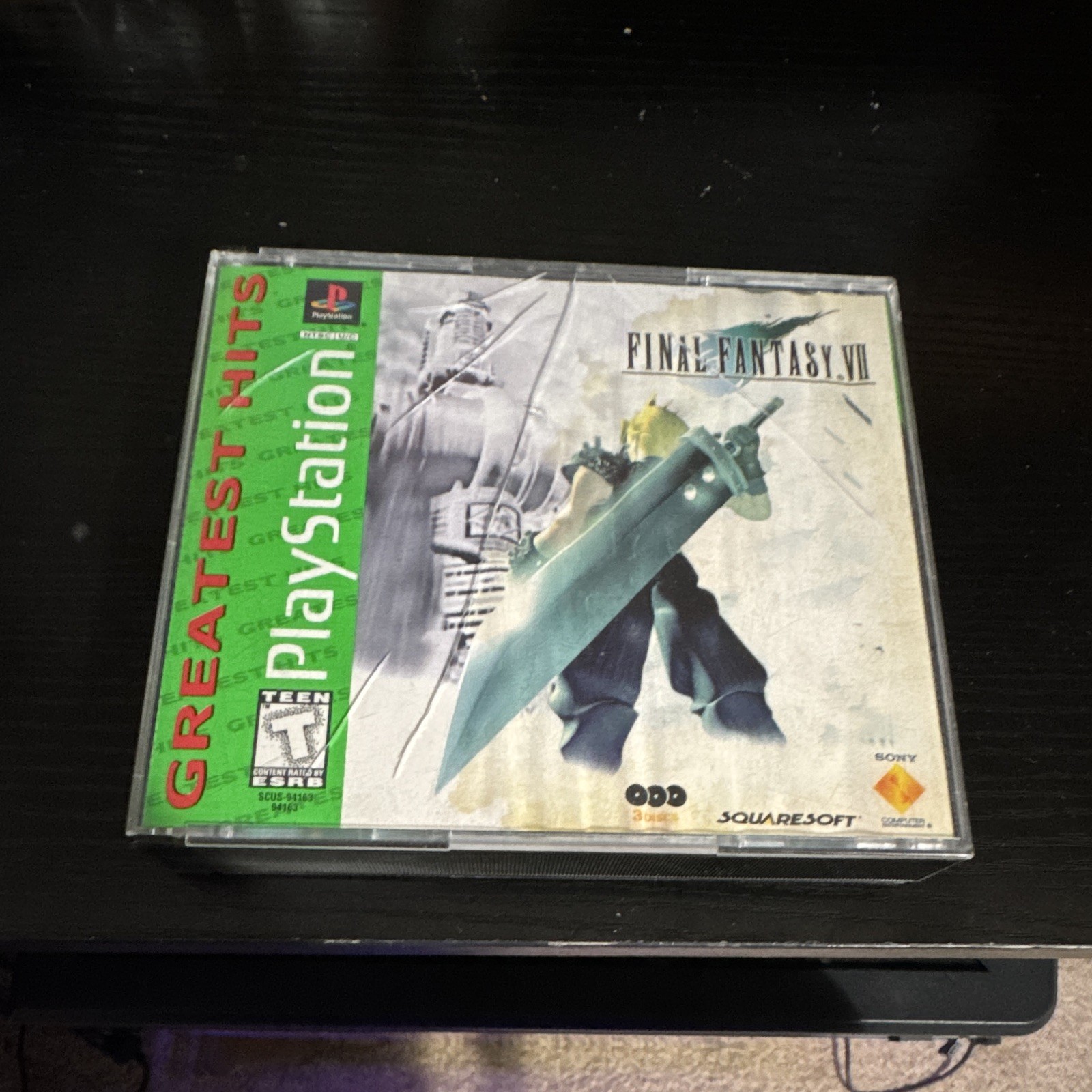 Final Fantasy VII Greatest Hits SquareSoft PS1 T-Teen NTSC-U/C Role Playing