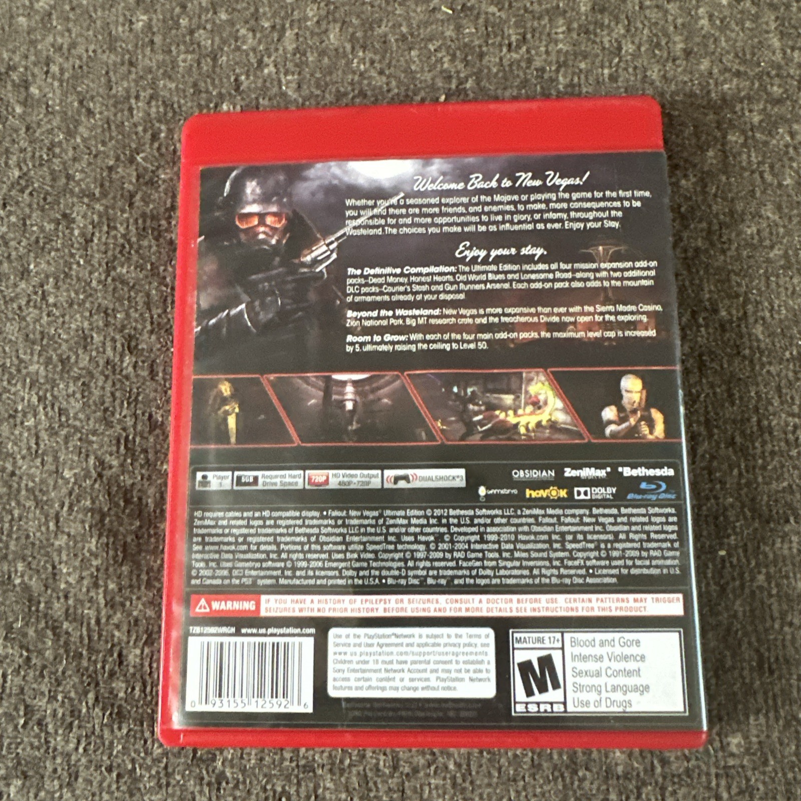 Fallout New Vegas Ultimate Edition PlayStation 3 PS3 No manual
